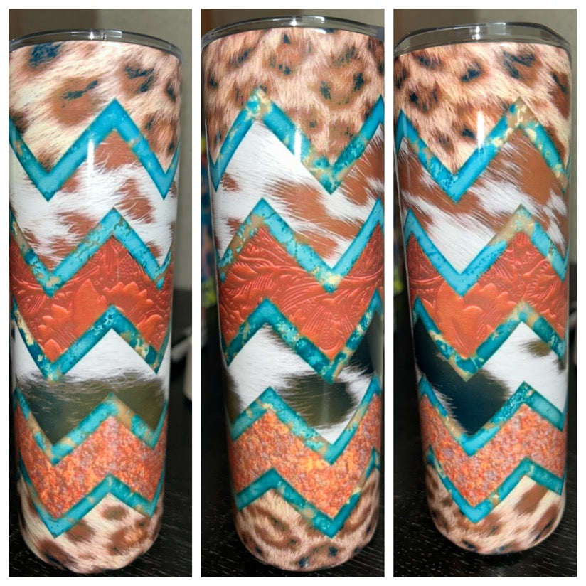 Leopard Aztec Tumbler