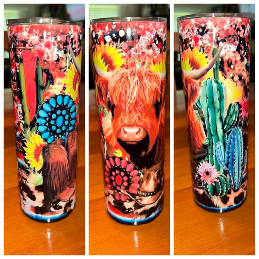 Cactus Cow Tumbler