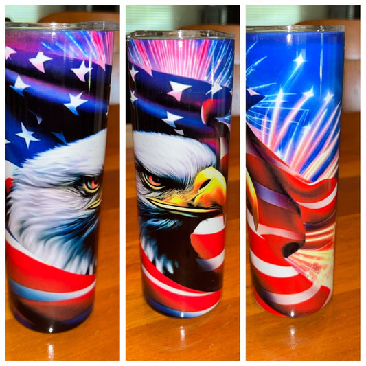 3D American Eagle Tumbler