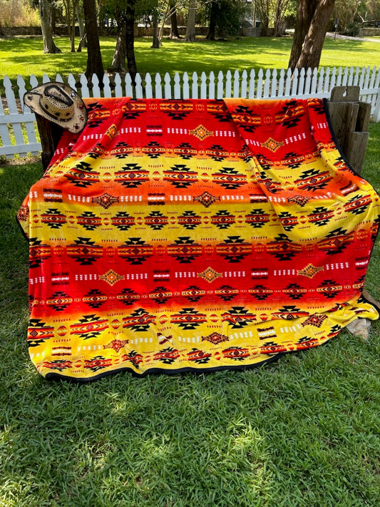 Blazin Trails King Blanket