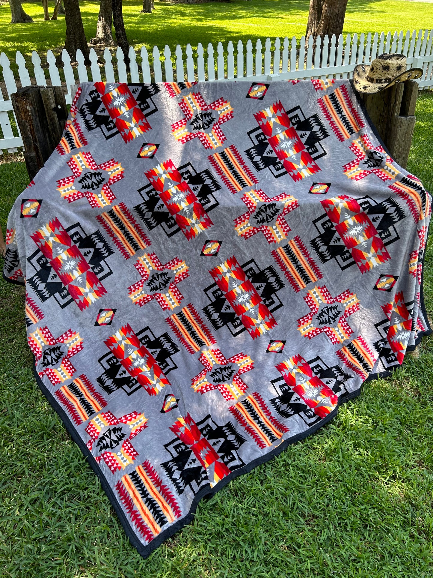 Railroad Crossing King Blanket